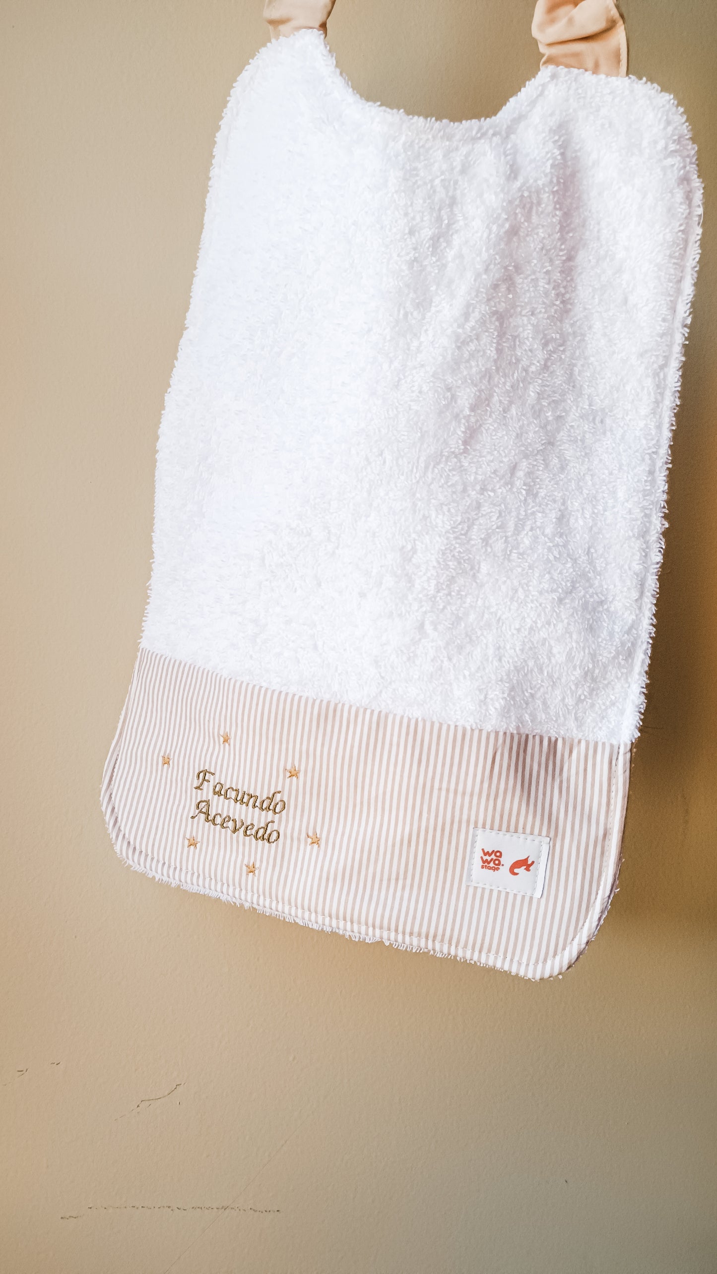 Toalla personalizada estrellas (tela con diseño)