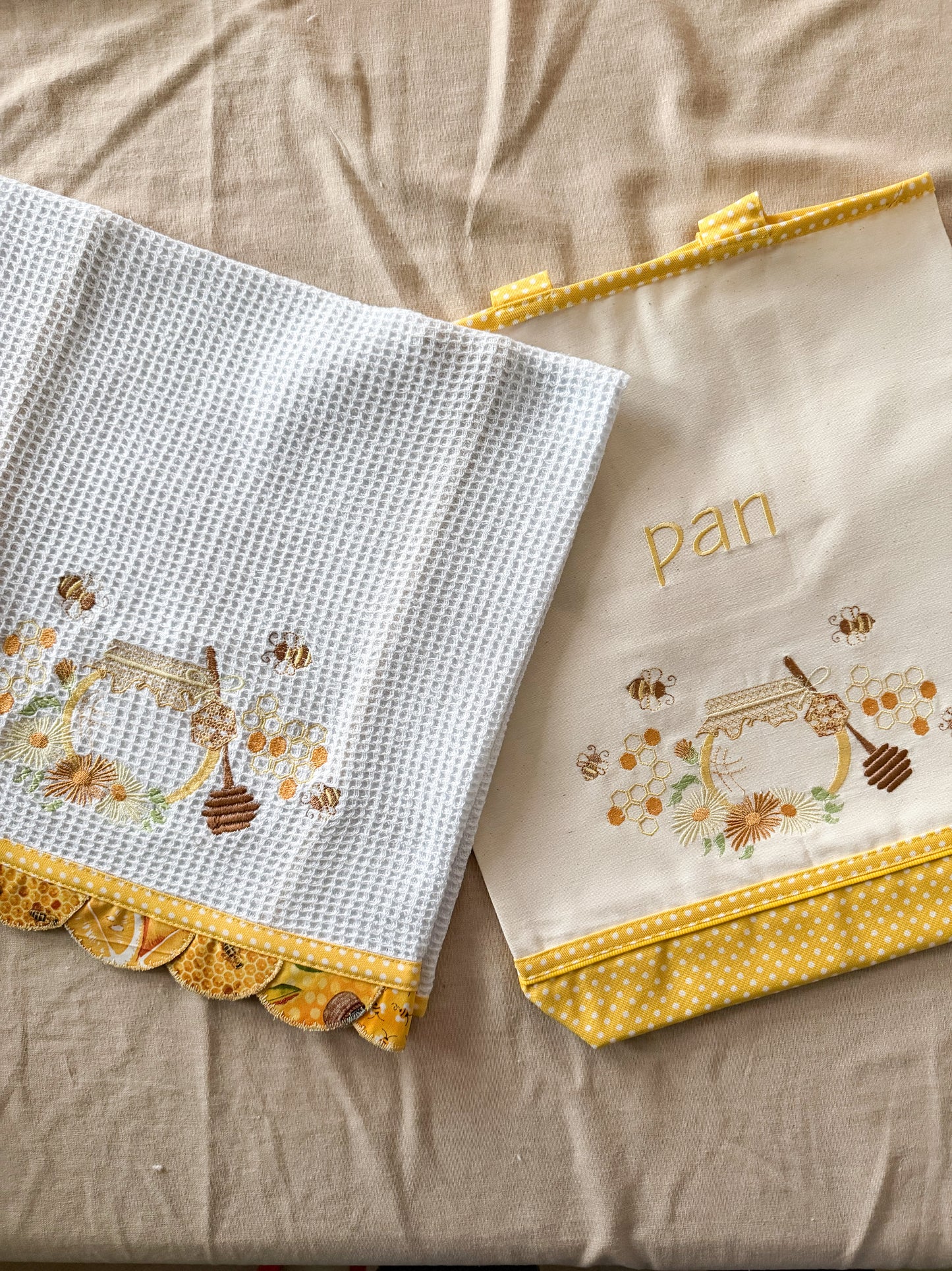 Paño de cocina Miel y Abejas