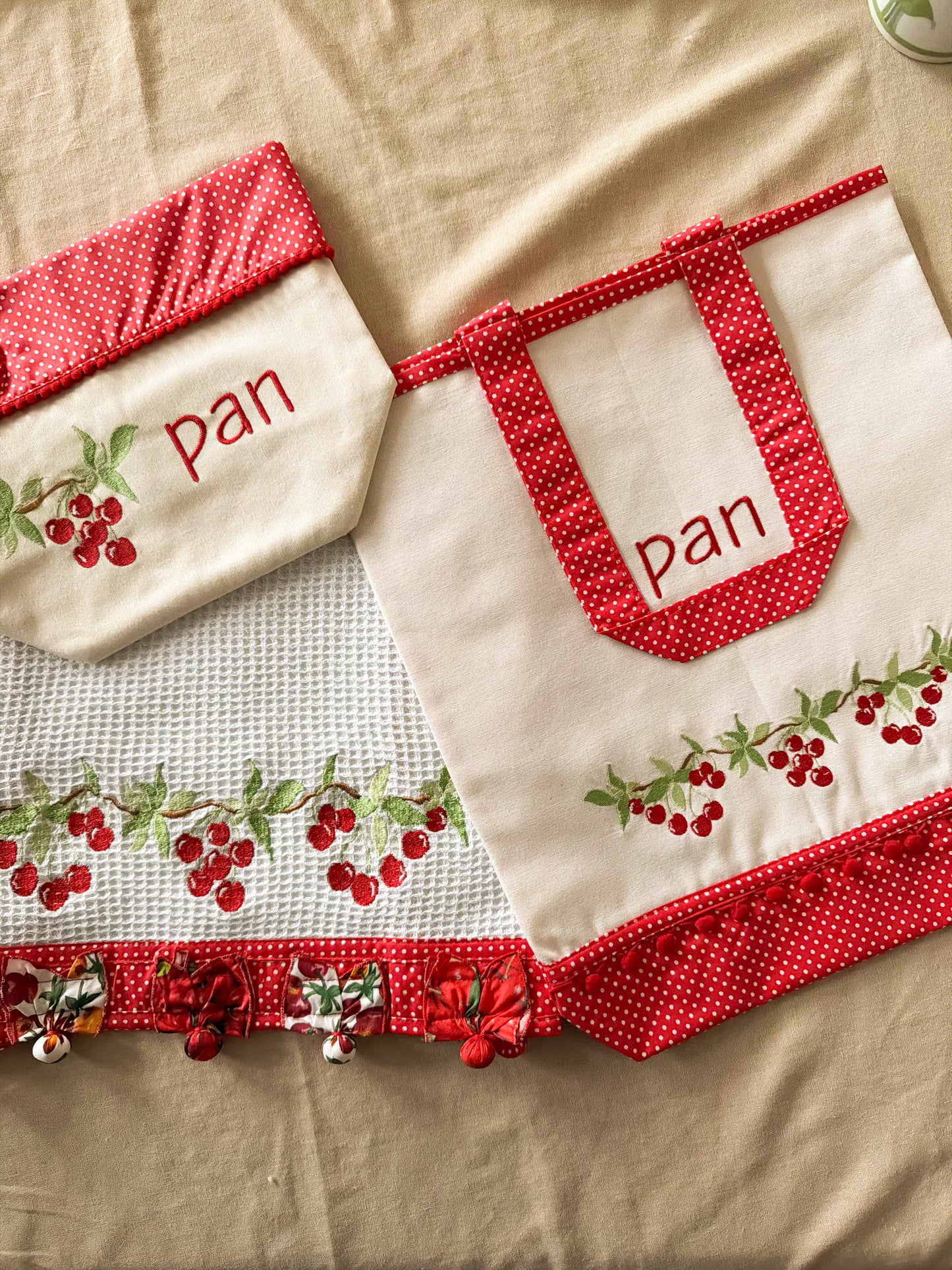 Paño de cocina Cerezas