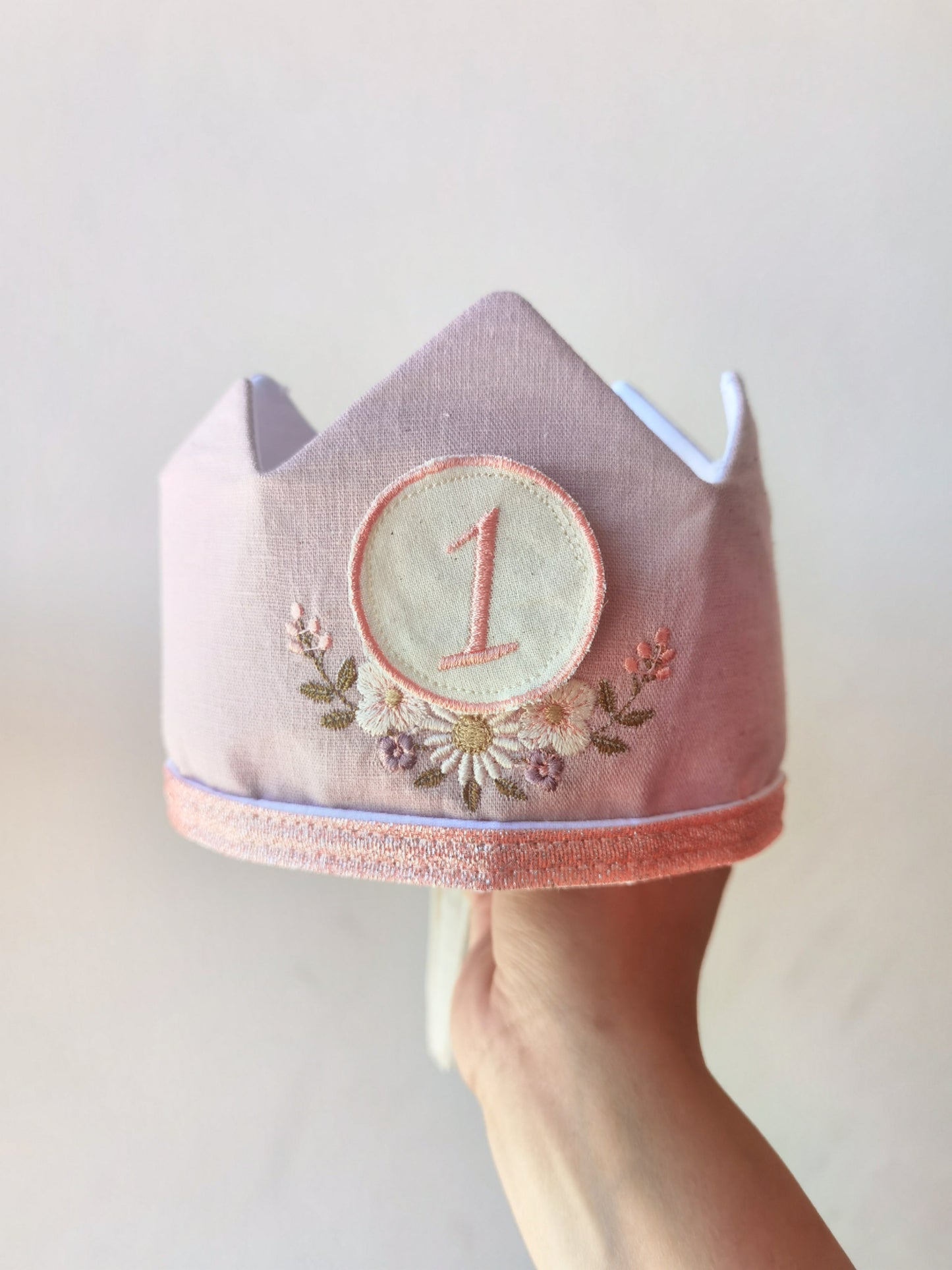 Corona Rosa claro y Flores delicadas wawastage_ropa_para_bebe_guagua