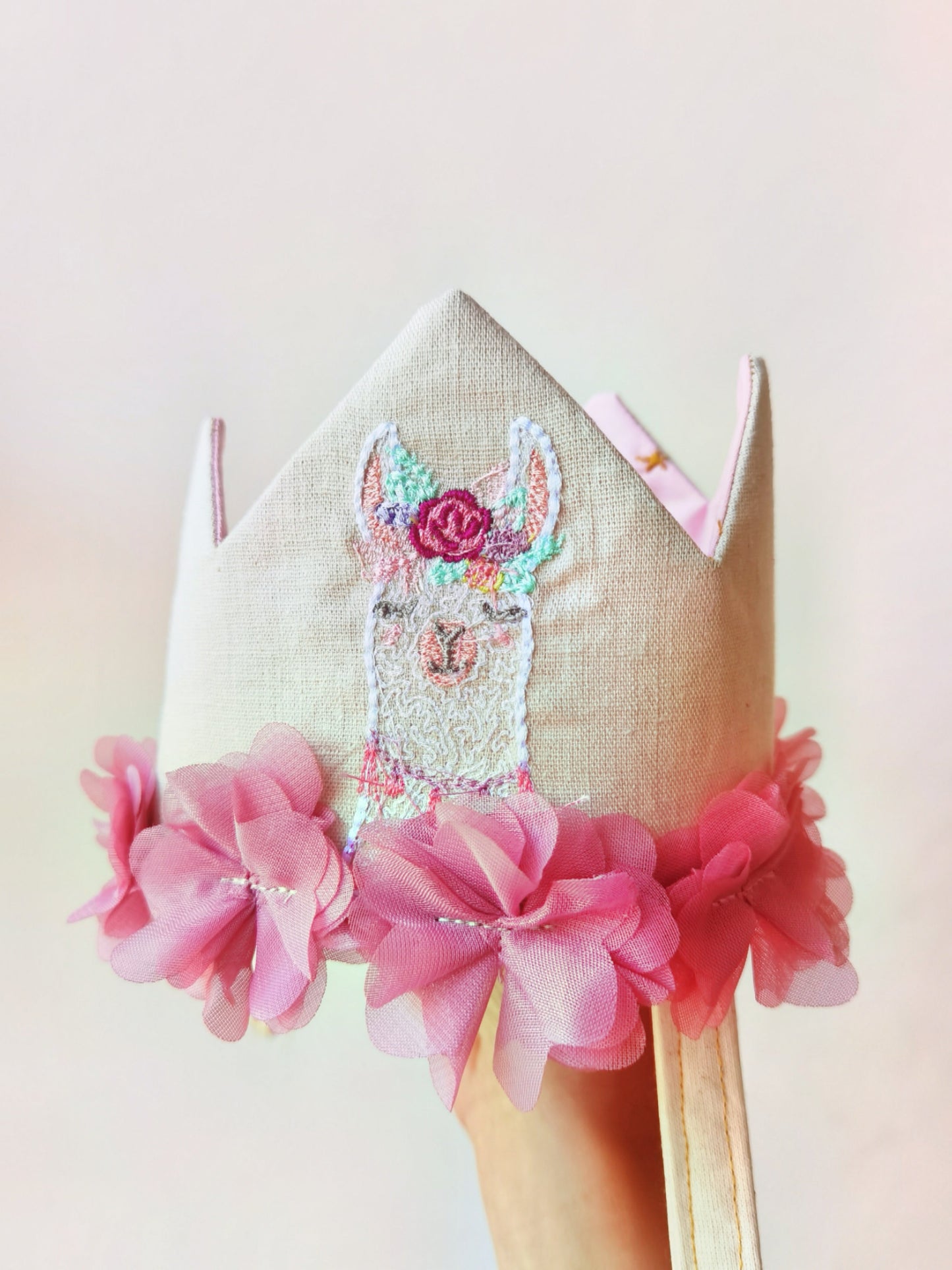 Corona Animal Alpaca y flores wawastage_ropa_para_bebe_guagua
