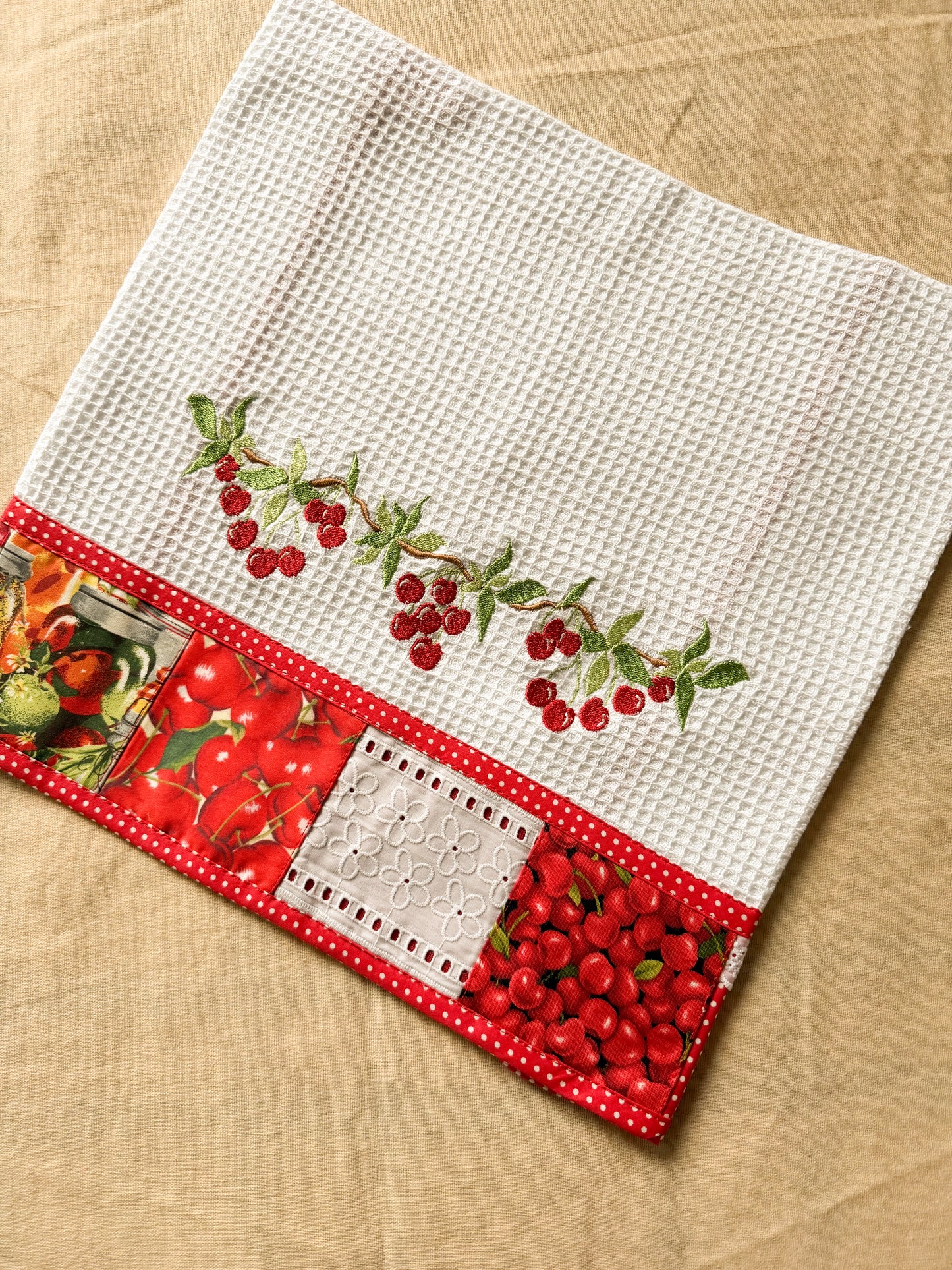 Paño de cocina Cerezas