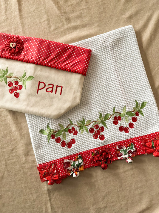Paño de cocina Cerezas