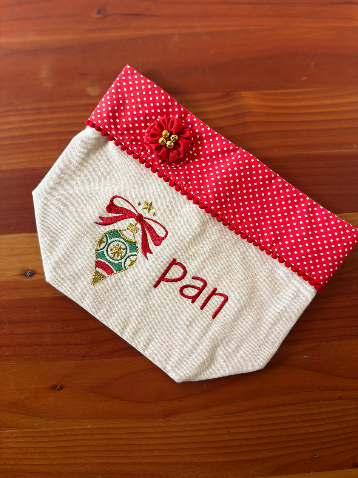 Panera Navideña Bordada bordado navideño Wawa Stage 4