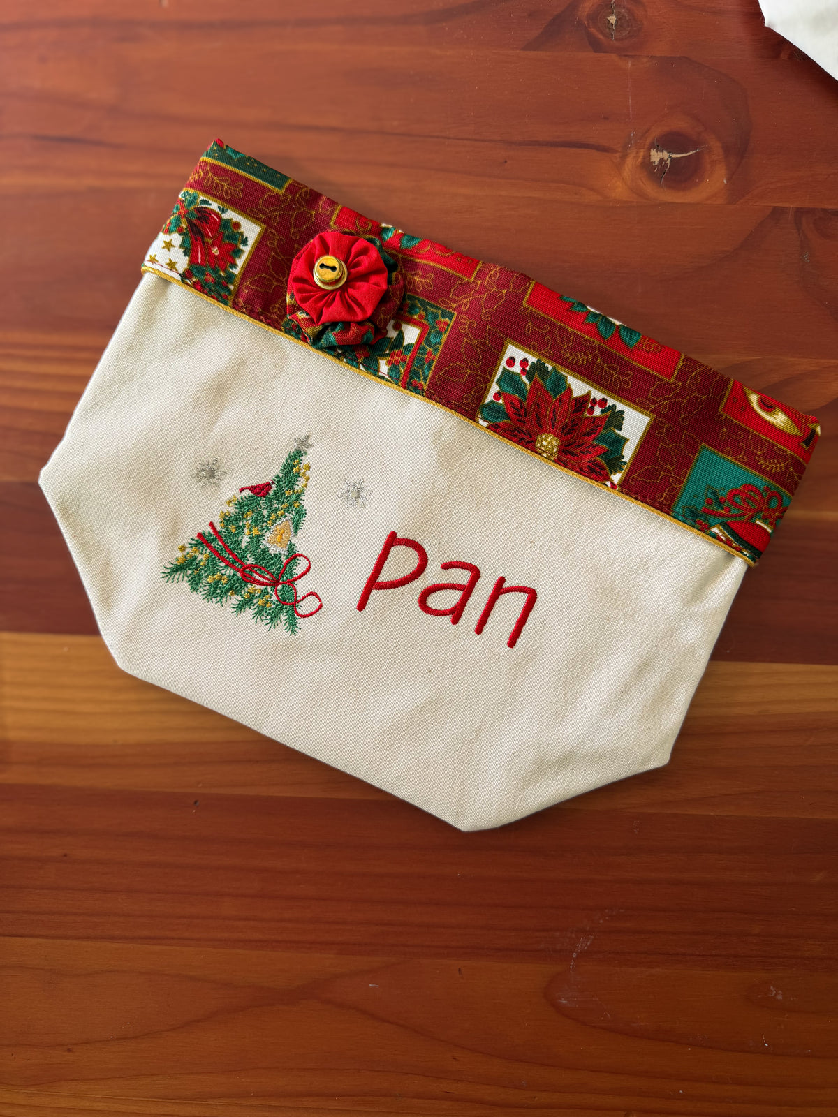 Panera Navideña Bordada bordado navideño Wawa Stage 2
