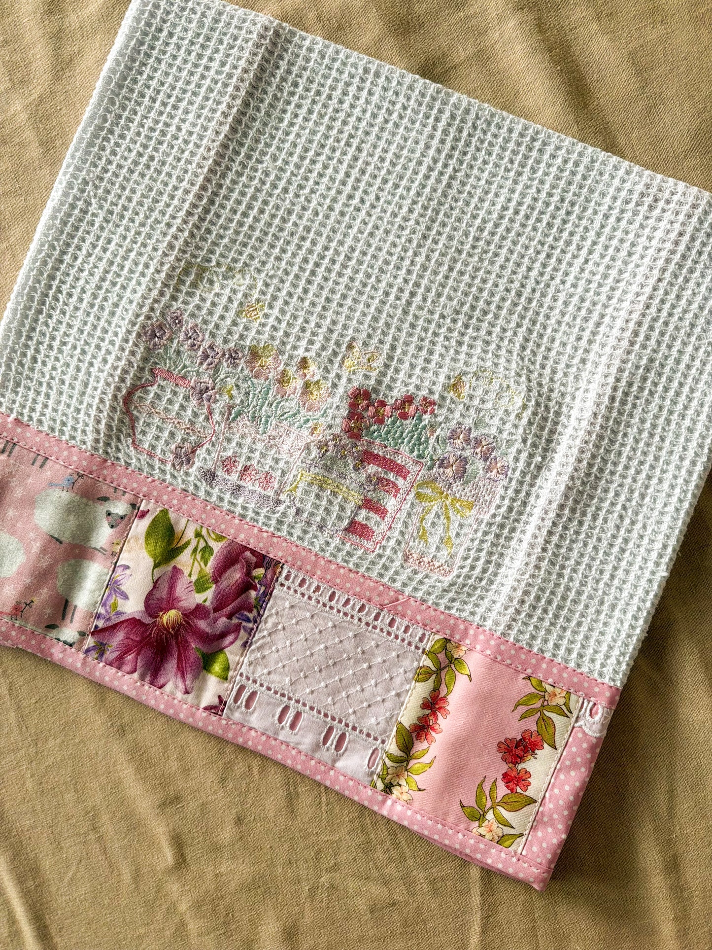 Paño de Cocina Flores