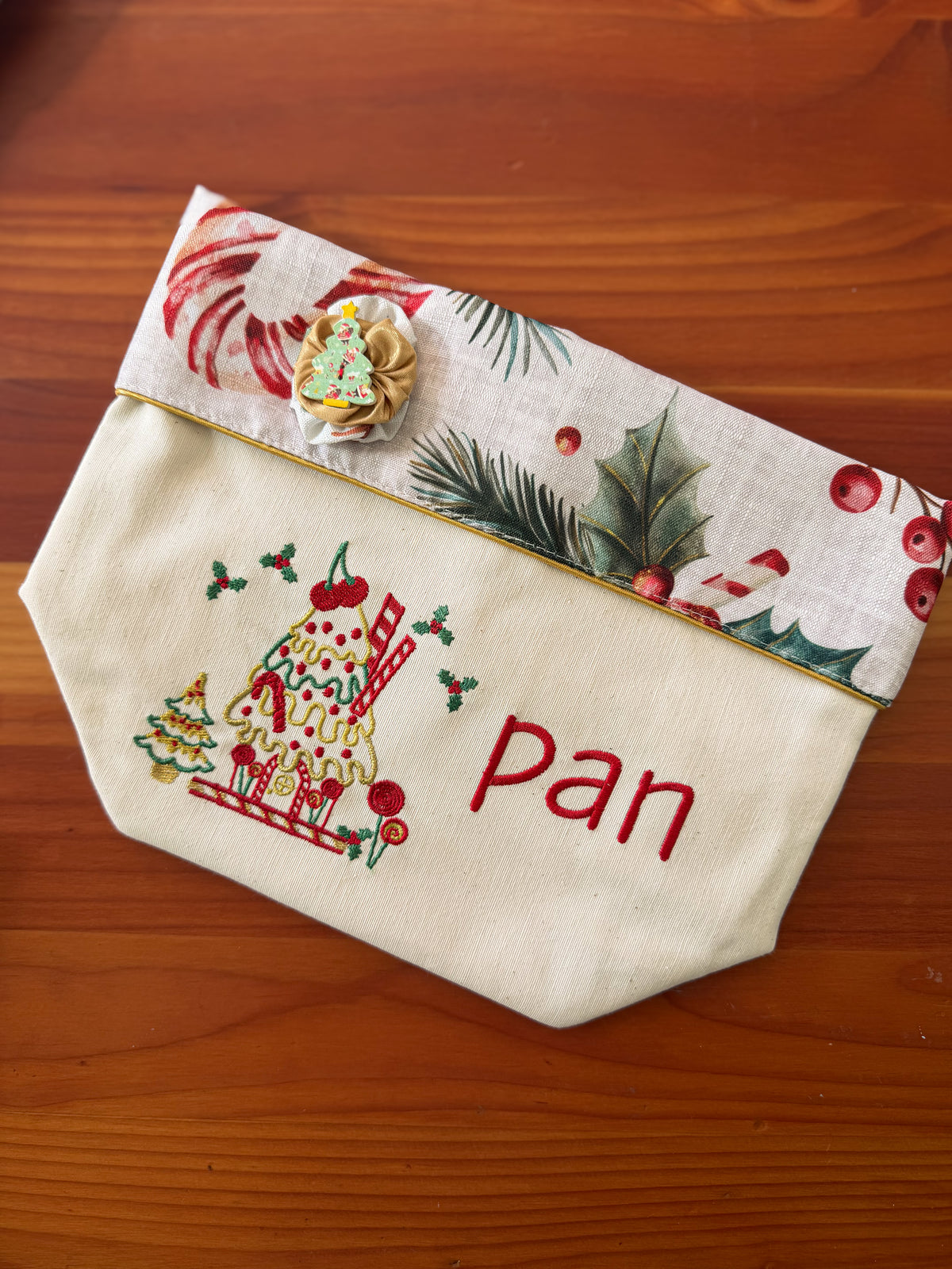 Panera Navideña Bordada bordado navideño Wawa Stage 5