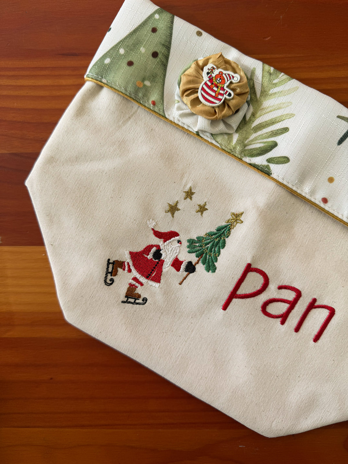 Panera Navideña Bordada bordado navideño Wawa Stage 10