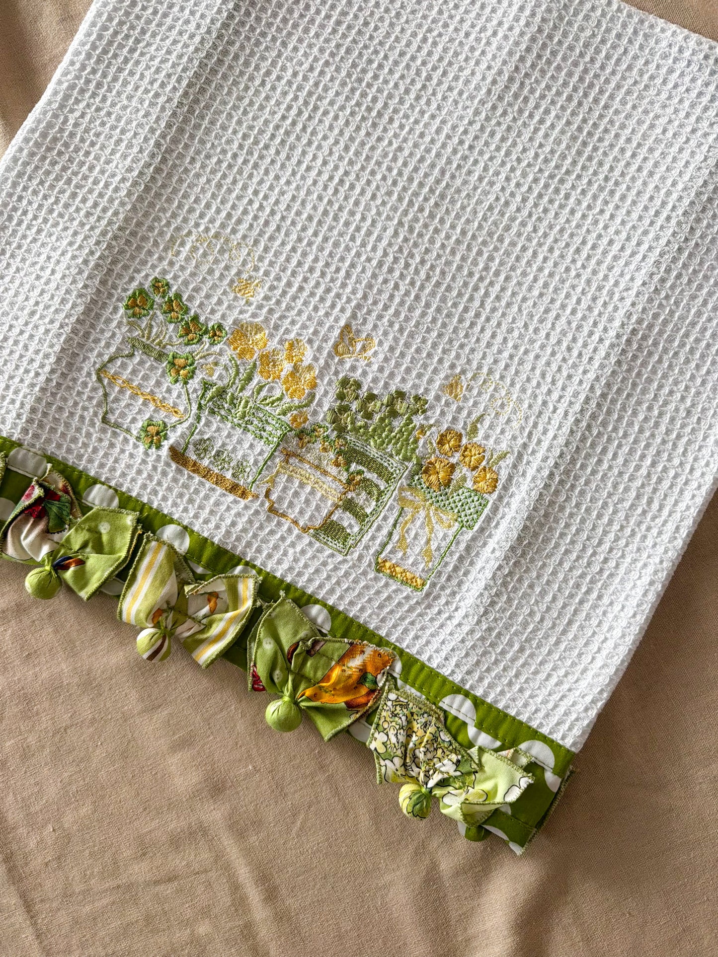 Paño de Cocina Flores