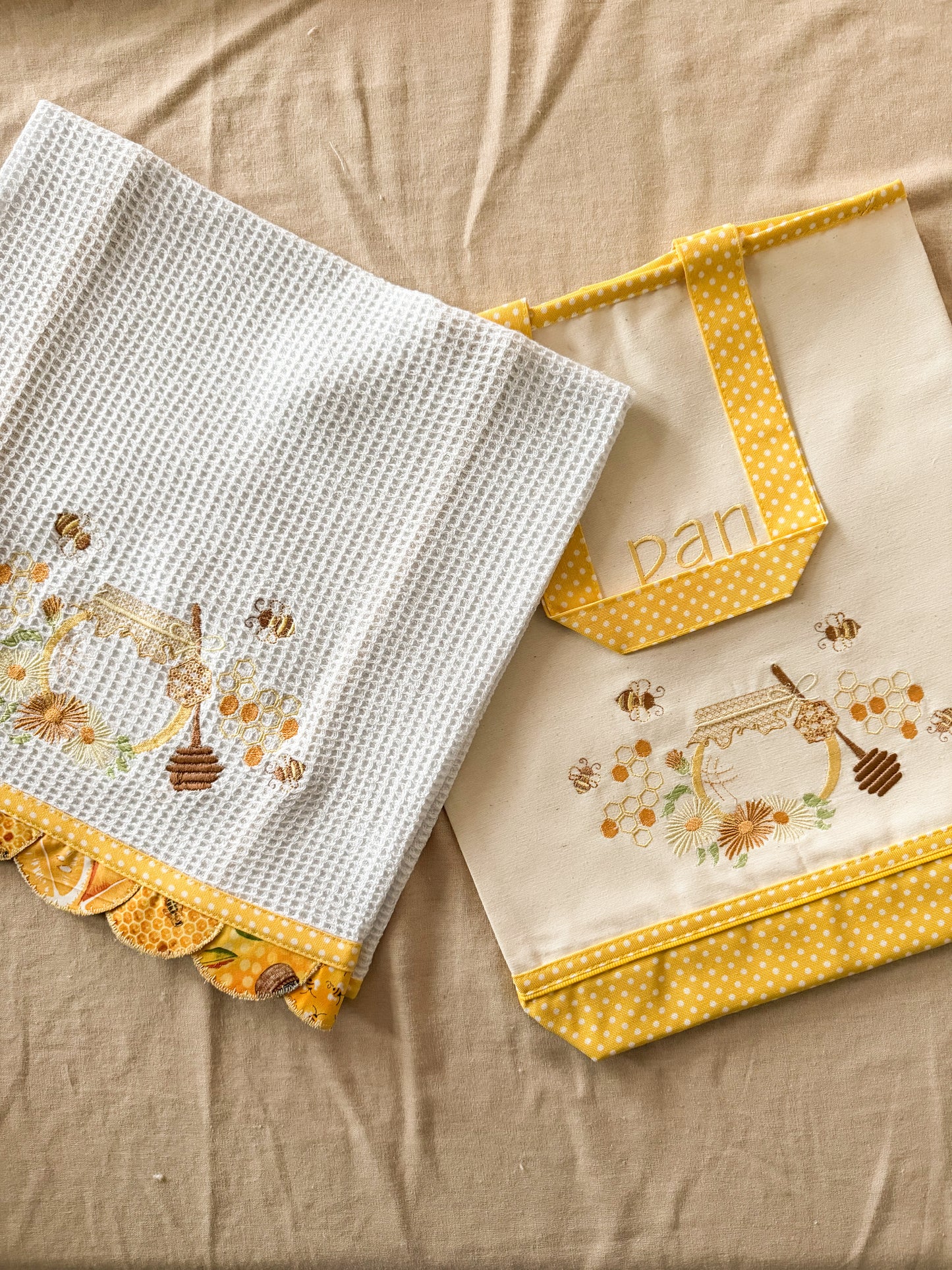 Paño de cocina Miel y Abejas
