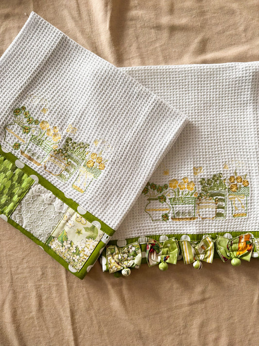 Paño de Cocina Flores