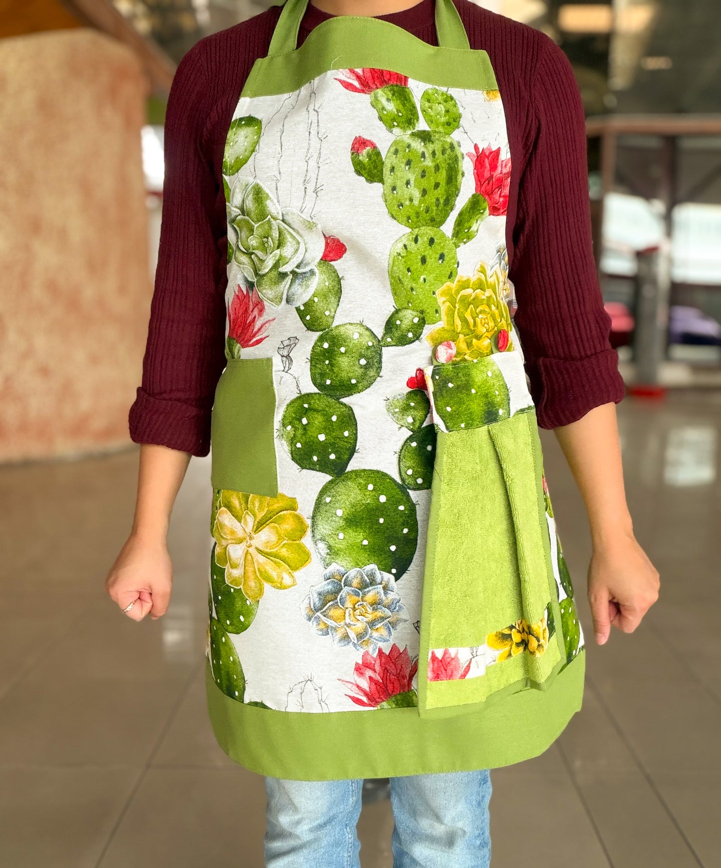 Delantal de Cocina Maison cactus