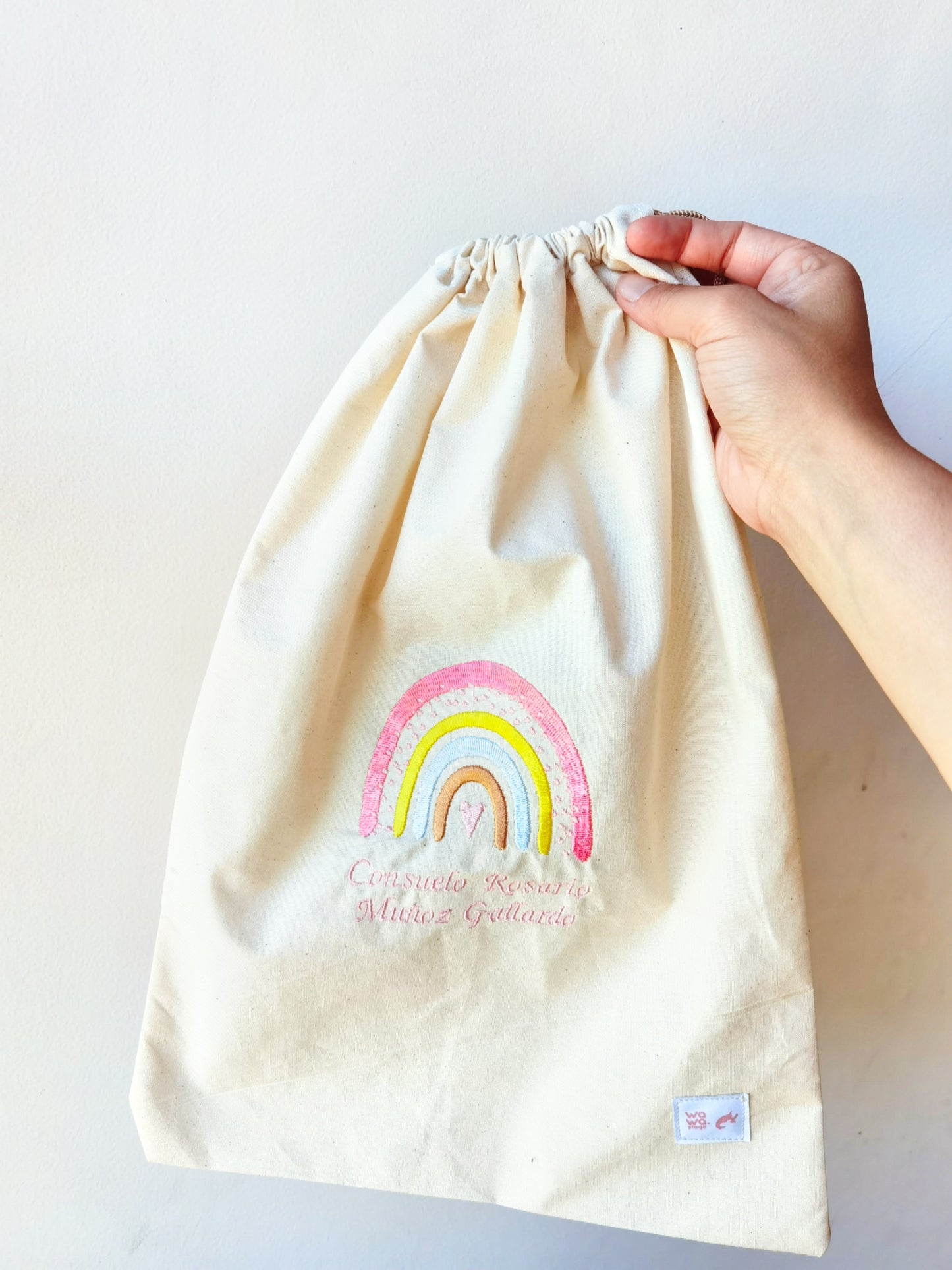 Bolsa Arcoiris Rosado Pastel